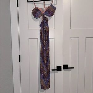 SAYLOR sequin embellished maxi dress